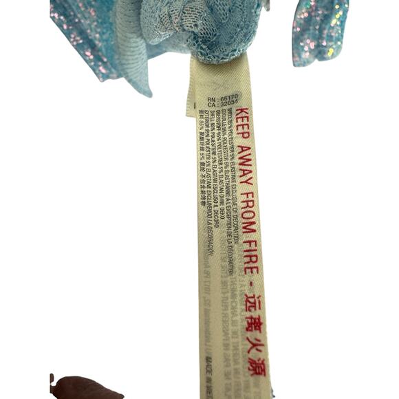 Free people sequin blue top Cottagecore fairy grunge L - Picture 6 of 7